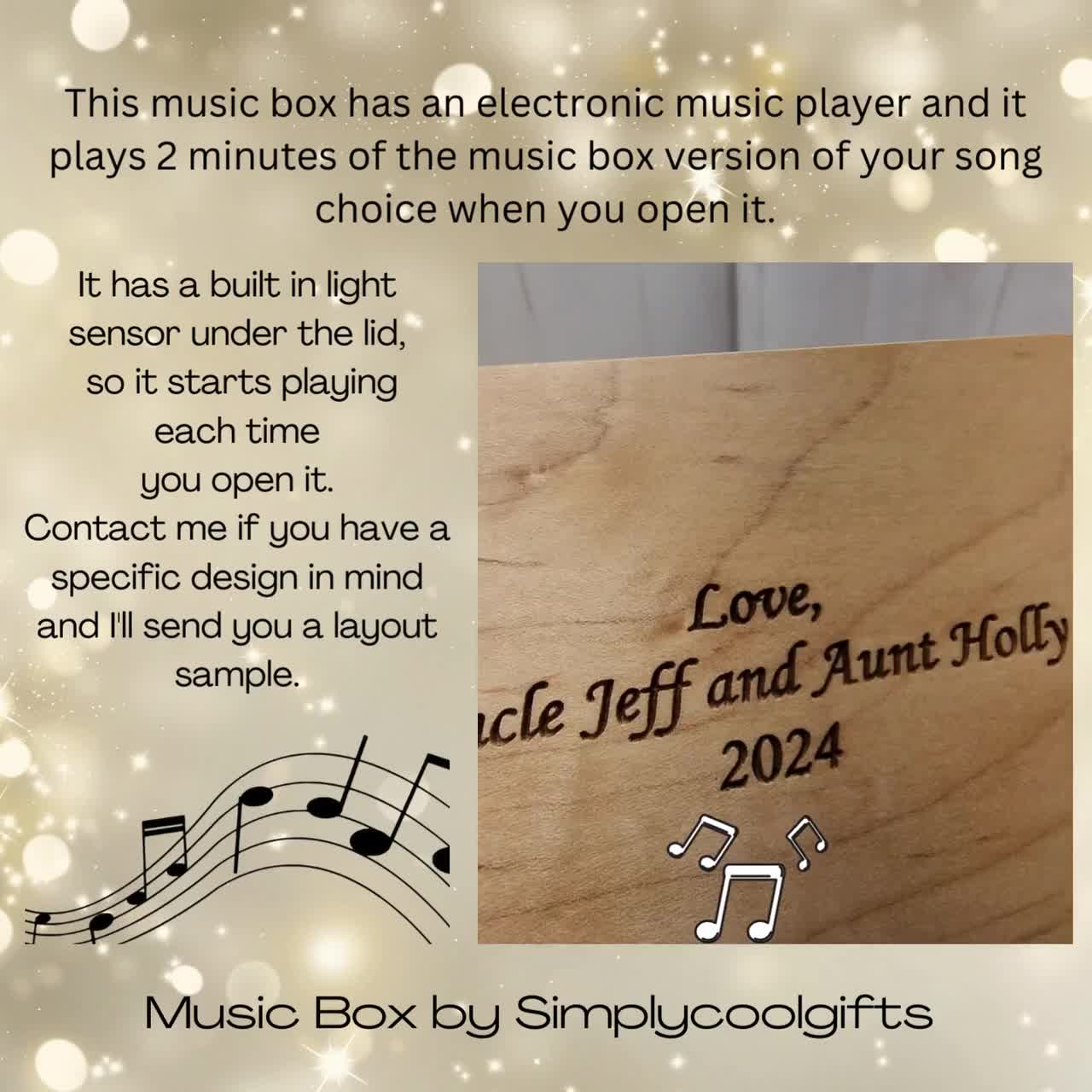 Music Box Custom Song - My Girl Music Box - Music Box Choose Your